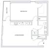 1 Bedroom Floor Plan